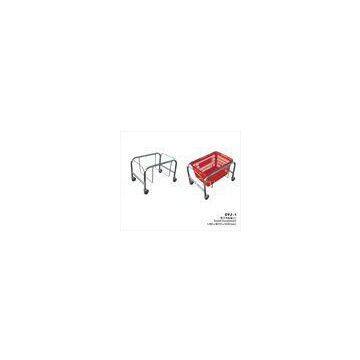 Red Plastic Basket Stand Retail Shop Equipment With Loading Capacity 10KGS