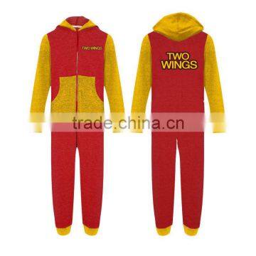 adult cotton fleece custom jumpsuit