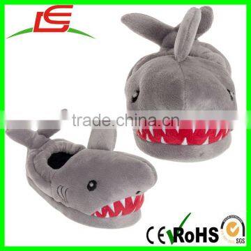 Wholesale Novelty Boys Light-Up Eyes Shark Plush Slipper