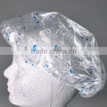 High quality Plastic Waterproof Disposable bouffant Shower cap