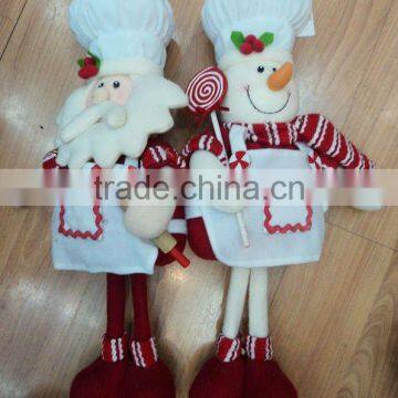 Lovely plush christmas handmade snowman toys