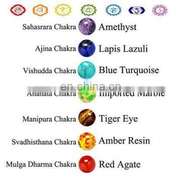 7 Chakra Natural Stone Yoga Bracelet Handmade Braided Rope Healing Beads Bracelet photo-2