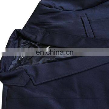 Uniform Navy Latest Design 2 Piece Coat Pant Men Suit photo-6
