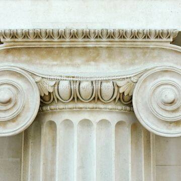 Hollow /Solid Marble Pillar Granite Sandstone Fluted Roman Stone Column marble /granite column Ionic Column