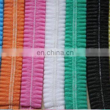 Colorful Non-Woven Disposable Clip Cap with Elastic