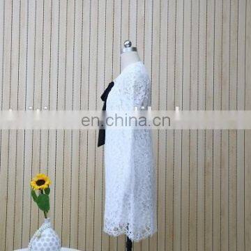 The New Lady's Long-sleeve Elegant Lace Dress photo-2