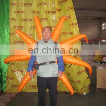 customized backpack inflatable advertising of octopus for stage decoration