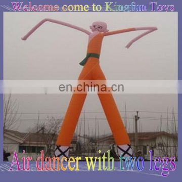 Inflatable sky dancer with two legs