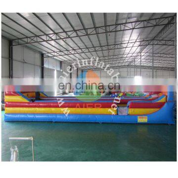 2017 Aier good price beautiful design infatable bungee run competition games/outdoor game inflatable bungee run