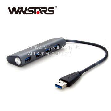 4 Ports USB 3.0 Hub Aluminum Design Multi-function USB Docking photo-2