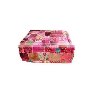 Exclusive Home Furnishing Cotton Ottoman Covers / Floor Stool / Square Pouf