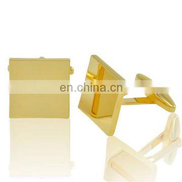 gold plated custom blank cufflink supplier