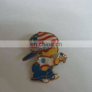 enamel flag shape metal lapel pin