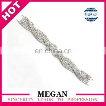 High quality rhinestone trims for lady bikini connectors