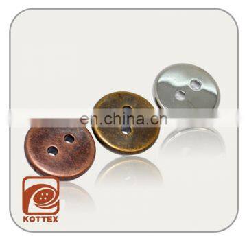 Normal 2 Holes Plain ABS Plastic Silver/Brass/Gold Plating Color Button For Garment Coat, Sweater