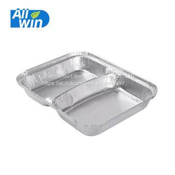 Disposable Aluminium Foil Lunch Box Container,compartments Food Lunch Box,take Away Small Food Box