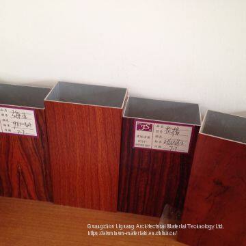 Алюминиевый квадратный профиль различного цвета с древесной текстурой и каменным внешним видом photo-4