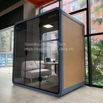 soundproof booth for office meeting room