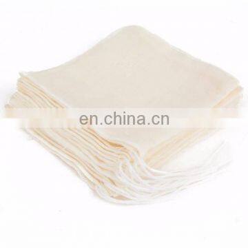 100pcs Organic Cotton Small Muslin Bags, 3x4 inches natural color tea bag