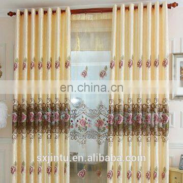 100% polyester new style grommet top towel jacquard curtain