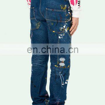 DiZNEW PAINTED POCKETS VINTAGE PAINT CARPENTER JEAN PANTS FOR BOYS photo-2