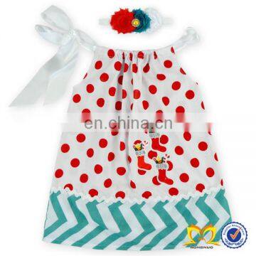 Wholesale Smocked Clothing Red Christmas Tree Fancy Dress Pillowcase Dresses For Toddler Dresses photo-2