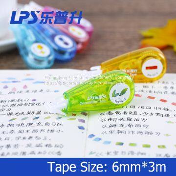 Cartoon Pattern Correction Tape Decoration Tapes Cute For Letter Diary Diy Scrapbooking Tools Free Shipping