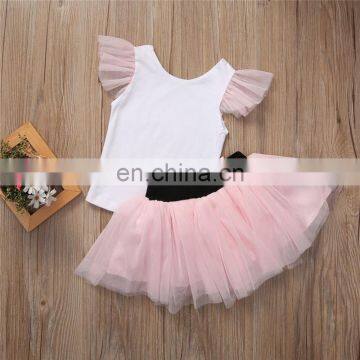 Mother and Daughter Clothes Fashion Tshirt+Bowknot Pink Mesh Skirt Baby Clothes Mom and Daughter Dress Family Matching Clothes photo-5
