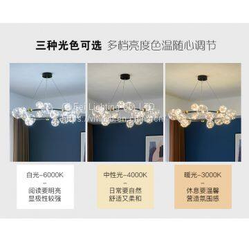 Chandelier Northern Europe Full of Stars Post-modern Simple Wind Light Luxury Warm Lamp