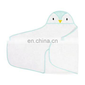 3D Animal Design Soft Baby Wearable Hooded Towel Cute Hooded Bath Towel for Baby photo-3