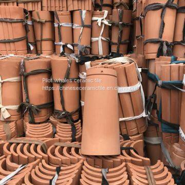 Red Clay Barrel &Bent Round Roof Tiles /Terracotta Barrel Roof Tiles