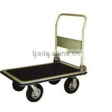 blue antiskid rubber pad flodable platform hand truck PH301