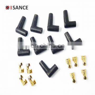 Spark Plug Wire Rubber Boots Terminals Ends Connector Fit for UNIVERSAL