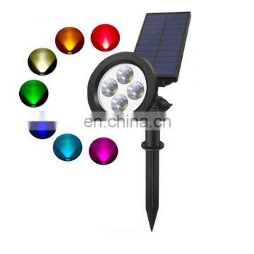 RGB Decorative Garden Light 4 LED 7 Colors Solar LED Lawn Lights