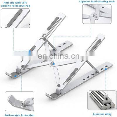 Aluminium Alloy Laptop Stand Portable Phone Holder Foldable Bracket Notebook Stands for 7 to 17 Inch Laptop Tablet photo-4