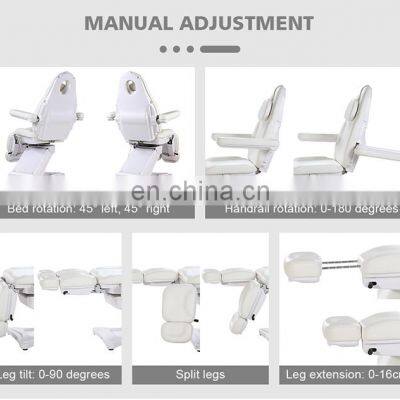 Electric Pedicure Spa Chair Podiatry Chair Aesthetic Chair Split Leg Recline and Tilt Adjustable photo-5