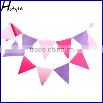 Multi Pink Colour Felt Banners Customize Wedding Bunting Decor Party Birthday Baby Show Garland Decoration PLC009