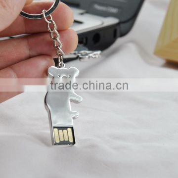 Koala shape metal mini USB flash drive, alibaba top 10 reliable quality flashdisk USB manufacturer in China