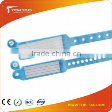 13.56MH disposable rfid ID wristband pvc wristband for identification