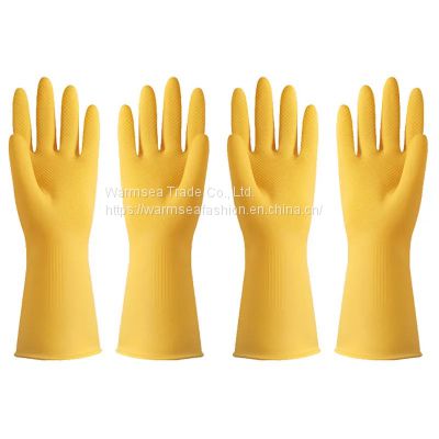 Rubber gloves, thick, wear-resistant, household kitchen, dishwashing, female laundry, waterproof and durable, male labor insurance rubber, beef tendon latex