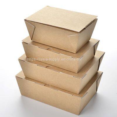take out boxes for food insulated chinese food takeout kraft paper packaging disposable chinese kraft takeaway cardboard packaging