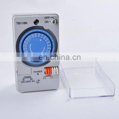 TB118N Mechanical Timer Switch Mini Relay Mechanical Timer Switch 230V 60Hz 24 Hours Mechanical Timer Switch photo-2