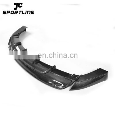 Vacuum Carbon Rear Diffuser Splitters for Tesla Model S 70D P85D 90D P100D 16-18