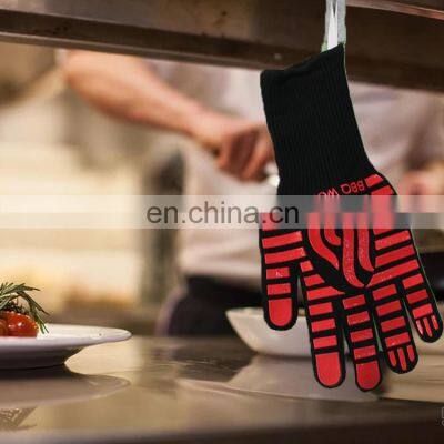 Extreme Heat Resistant Grill BBQ Gloves Oven Gloves Oven Silicone Glove