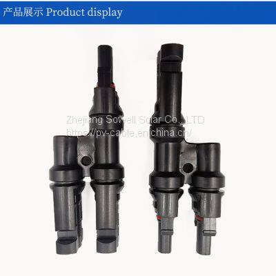 Professional 2T1 Photovoltaic Branch Connector Ralated 1000V MC4 Connector Compatibility PV Connector photo-2