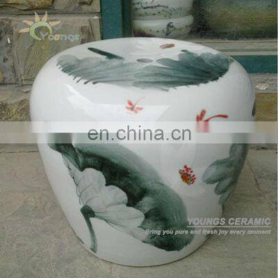 High Temperature Chinese Ceramic Apple Shaped Garden Stool Seat