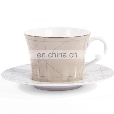 Nordic Modern Simple Geometric Pink Porcelain Ceramic Coffee Mug Tea Cup Dinner Plate For Top-table Ware photo-4