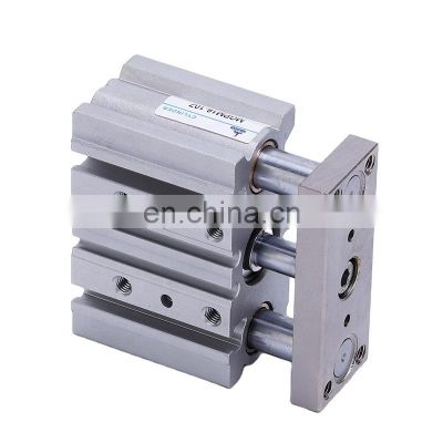 Threaded Interface Air Pressure Differential Three Rod Guided Pneumatic  Cylinder with Guide Rod Suitable for 0.1-0.9MPa