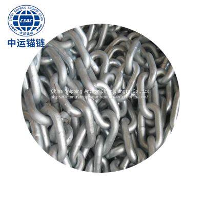 97mm Black Painted floating wind power platform  studless link anchor chain