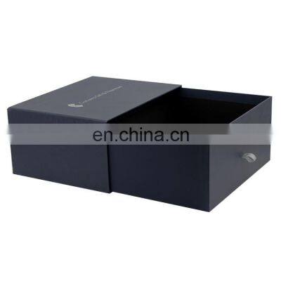 Custom Luxury Sleeves Matte Black Sliding Paper Drawer Gift Box photo-2
